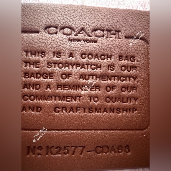 NWT!COACH 2-Way Teri Shoulder Bag In Signature Leather With Heart Charm(CDA98) - Picture 6 of 7